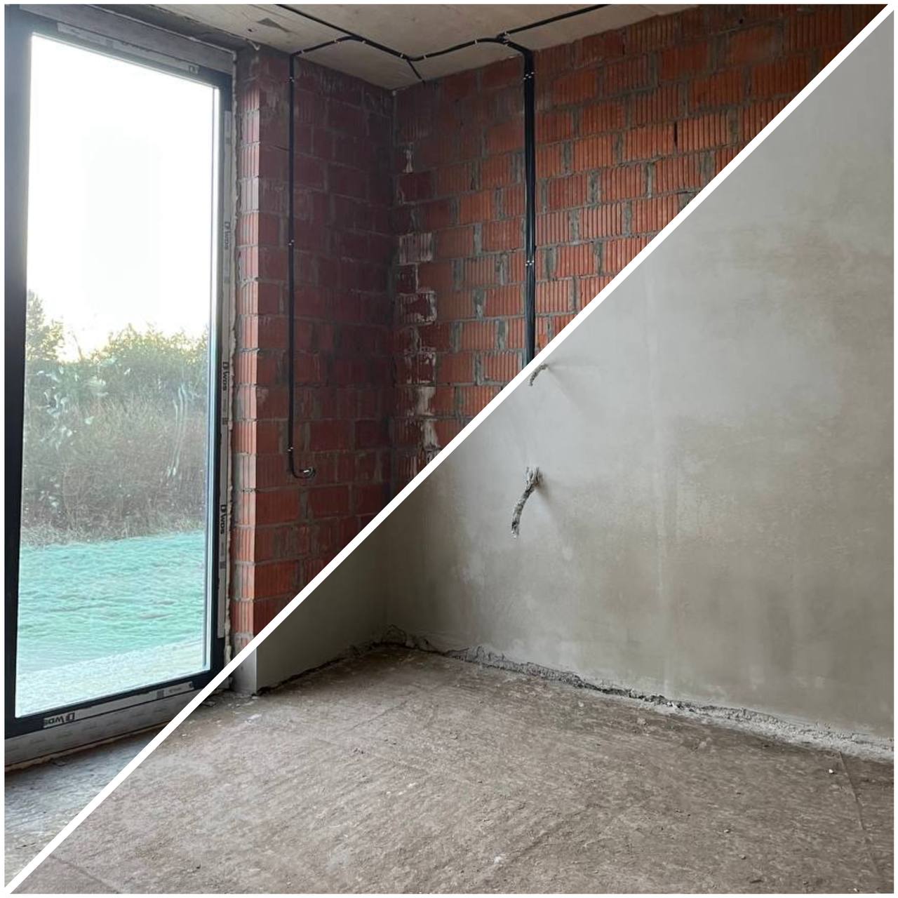 Машинна штукатурка - робота 1